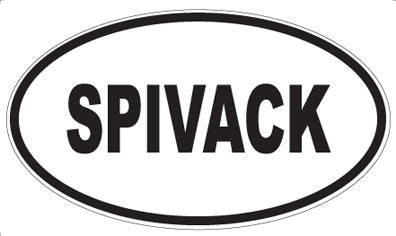 SPIVACK - Oval Sticker