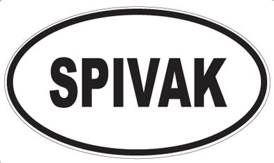 SPIVAK - Oval Sticker