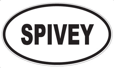 SPIVEY - Oval Magnet