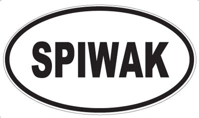 SPIWAK - Oval Magnet