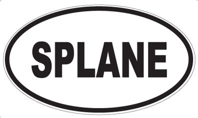 SPLANE - Oval Sticker