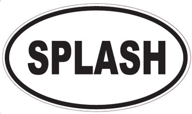 SPLASH - Oval Sticker