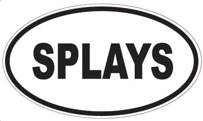 SPLAYS - Oval Sticker