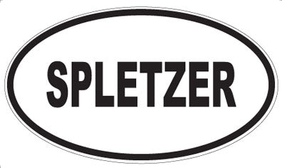 SPLETZER - Oval Magnet