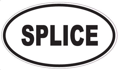 SPLICE - Oval Sticker