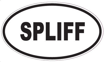 SPLIFF - Oval Sticker