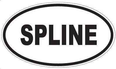 SPLINE - Oval Sticker