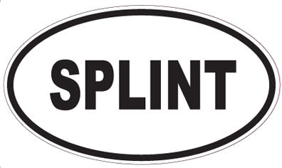 SPLINT - Oval Sticker