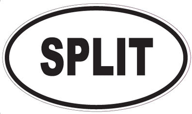 SPLIT - Oval Sticker