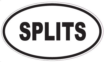 SPLITS - Oval Sticker