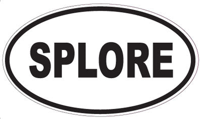 SPLORE - Oval Sticker