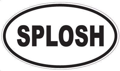 SPLOSH - Oval Sticker