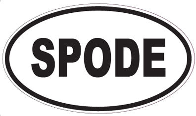 SPODE - Oval Magnet