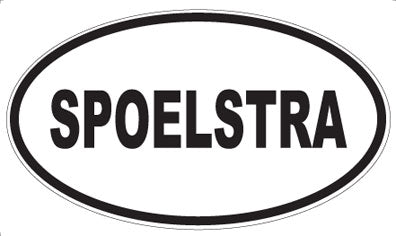 SPOELSTRA - Oval Magnet