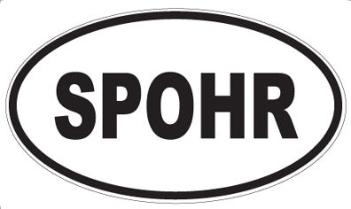 SPOHR - Oval Sticker