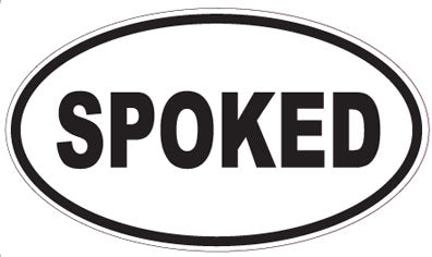SPOKED - Oval Sticker