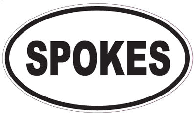 SPOKES - Oval Sticker