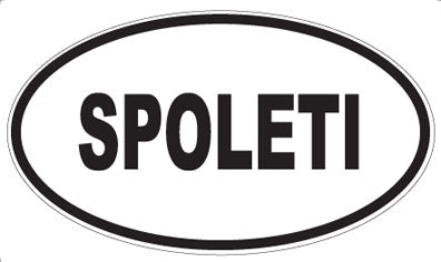SPOLETI - Oval Sticker
