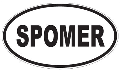 SPOMER - Oval Sticker