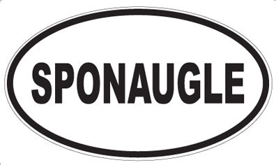 SPONAUGLE - Oval Magnet
