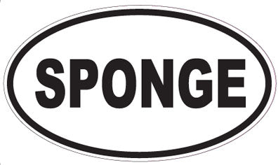 SPONGE - Oval Sticker