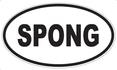SPONG - Oval Magnet