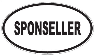 SPONSELLER - Oval Sticker
