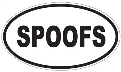 SPOOFS - Oval Sticker