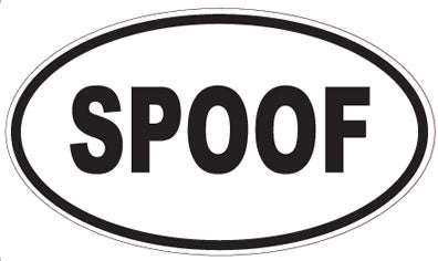 SPOOF - Oval Magnet