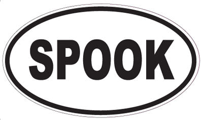 SPOOK - Oval Sticker