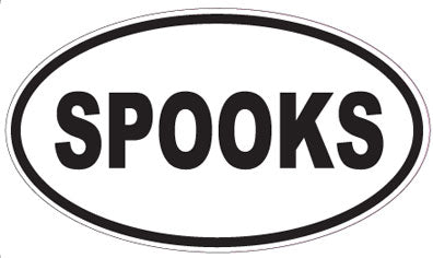 SPOOKS - Oval Sticker