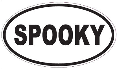 SPOOKY - Oval Sticker