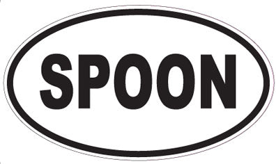 SPOON - Oval Sticker