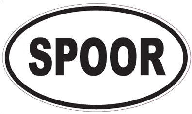 SPOOR - Oval Sticker