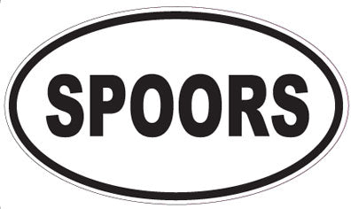 SPOORS - Oval Sticker