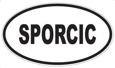 SPORCIC - Oval Sticker