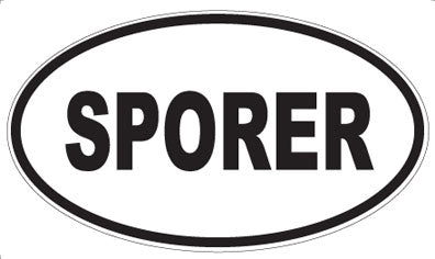 SPORER - Oval Magnet