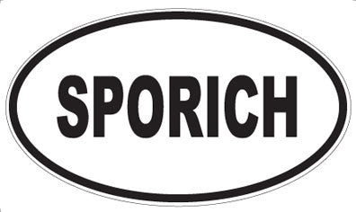 SPORICH - Oval Magnet
