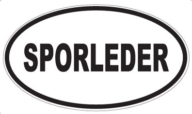 SPORLEDER - Oval Sticker