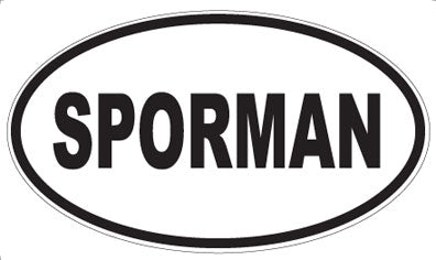 SPORMAN - Oval Magnet