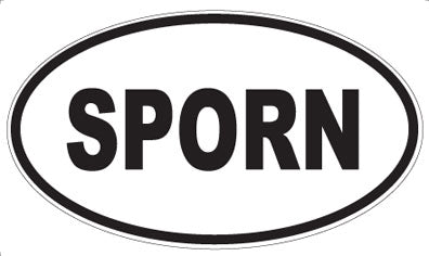SPORN - Oval Magnet