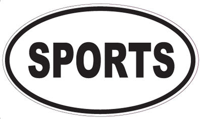 SPORTS - Oval Sticker