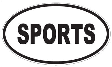 SPORTS - Oval Magnet