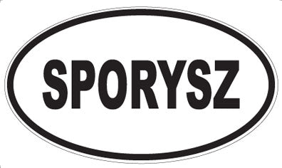 SPORYSZ - Oval Magnet