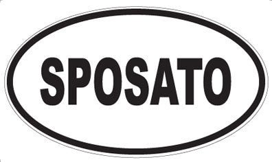SPOSATO - Oval Magnet