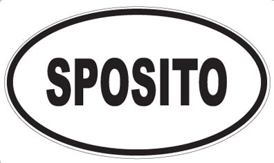 SPOSITO - Oval Sticker