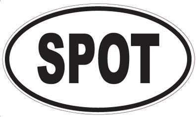 SPOT - Oval Sticker