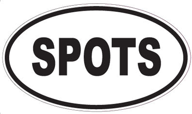 SPOTS - Oval Sticker