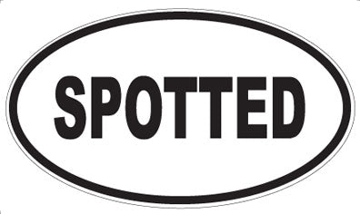 SPOTTED - Oval Magnet