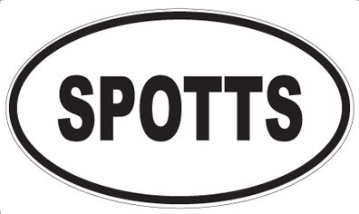 SPOTTS - Oval Magnet